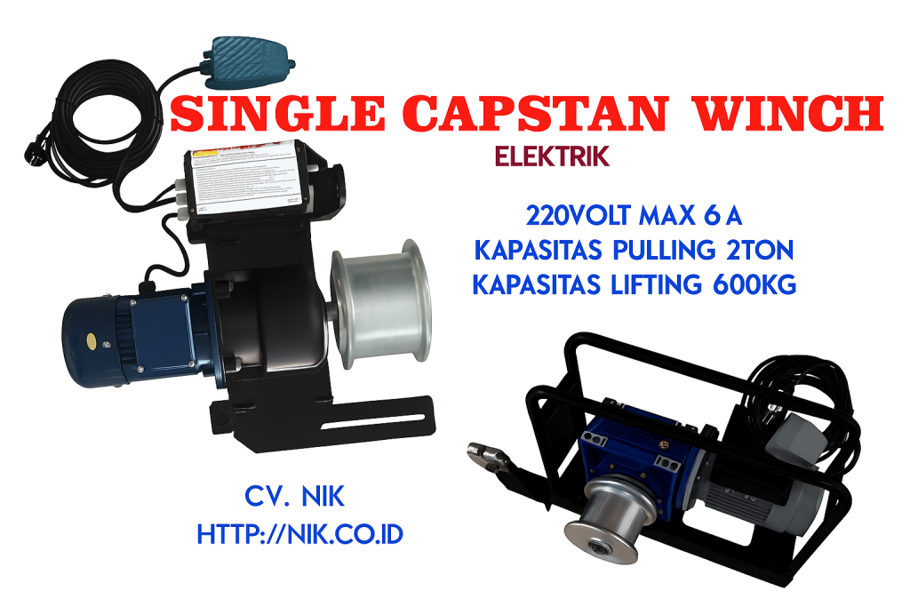 capstan winch elektrik